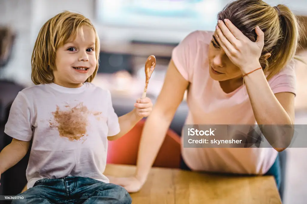 Noda coklat